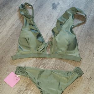 Olive green bikini NWT